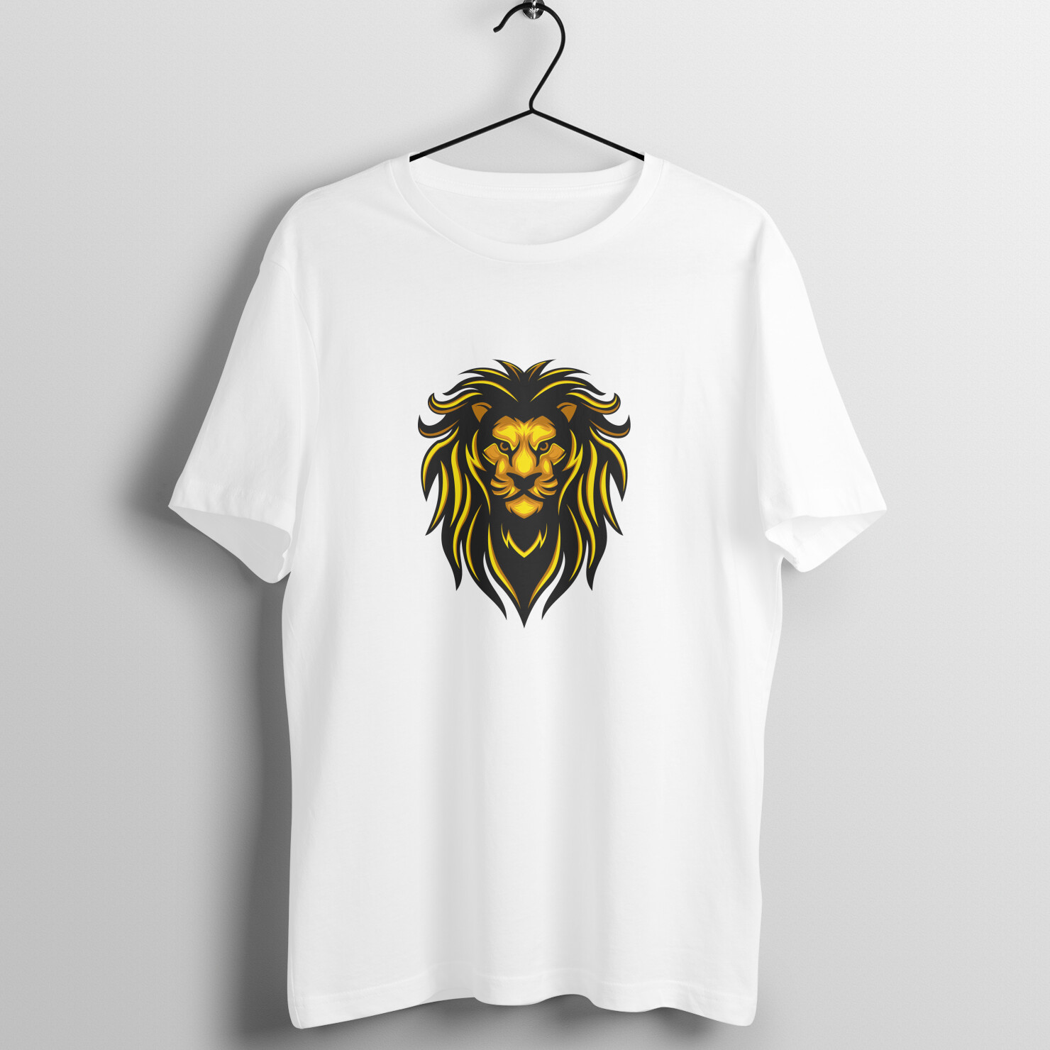 Buy Gp GarmentsRegular Fit White T-Shirt with Colorfull Lion Logo Online In  India At Discounted Prices